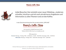 Tablet Screenshot of beanys.de